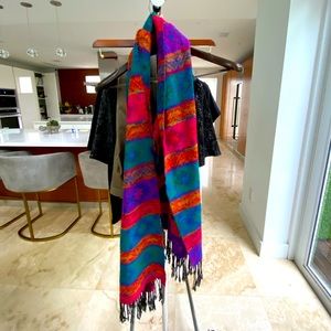 Multi color tribal scarf